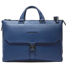 Деловая сумка Piquadro Than CA4021S135/BLU с отделением для ноутбука синий натур.кожа