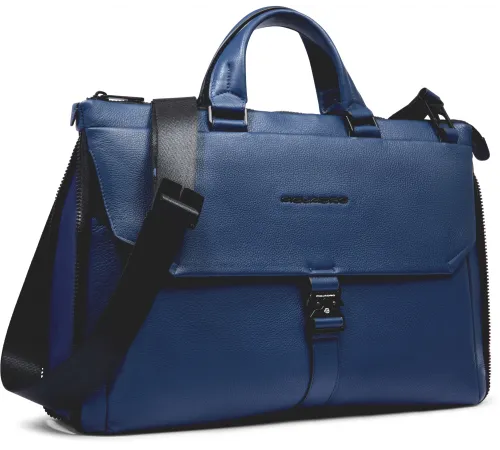 Деловая сумка Piquadro Than CA4021S135/BLU с отделением для ноутбука синий натур.кожа Деловая сумка Piquadro Than CA4021S135/BLU с отделением для ноутбука синий натур.кожа
