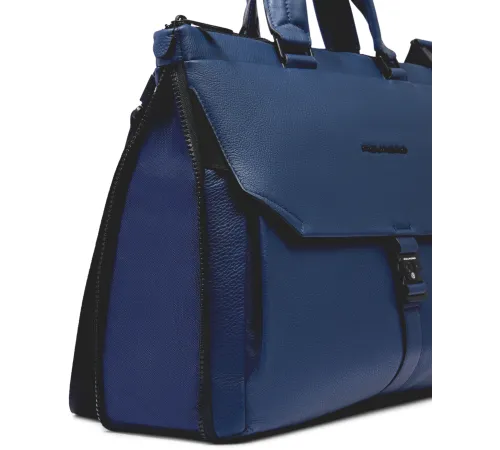 Деловая сумка Piquadro Than CA4021S135/BLU с отделением для ноутбука синий натур.кожа Деловая сумка Piquadro Than CA4021S135/BLU с отделением для ноутбука синий натур.кожа