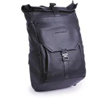 Рюкзак Piquadro Than CA6612S135/N роллтоп черный кожа