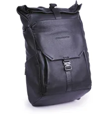 Рюкзак Piquadro Than CA6612S135/N роллтоп черный кожа