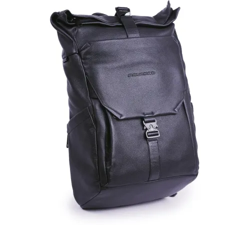 Рюкзак Piquadro Than CA6612S135/N роллтоп черный кожа Рюкзак Piquadro Than CA6612S135/N роллтоп черный кожа