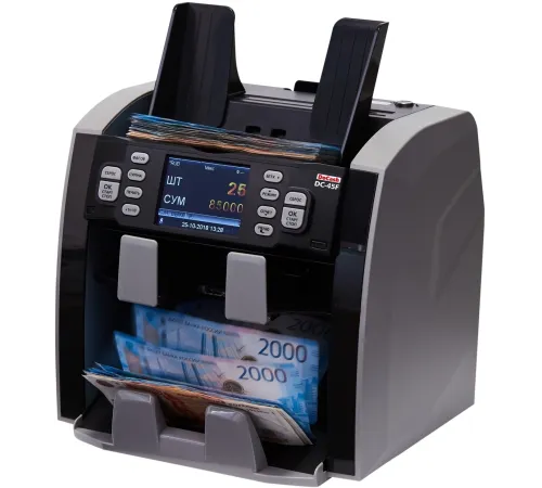 Сортировщик банкнот DoCash DC-45F 14841 автоматический рубли/доллары/евро/юани/фунты Сортировщик банкнот DoCash DC-45F 14841 автоматический рубли/доллары/евро/юани/фунты