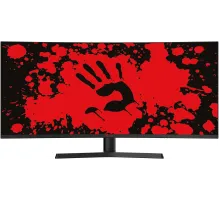 Монитор Bloody 34" MN340W черный VA LED 1ms 16:9 HDMI M/M матовая HAS Piv 300cd 178гр/178гр 2560x1440 180Hz FreeSync DP 2K USB 5.1кг
