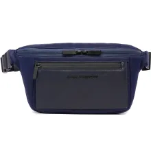Сумка на пояс Piquadro Orion CA2174S136/BLU синий ткань/натур.кожа
