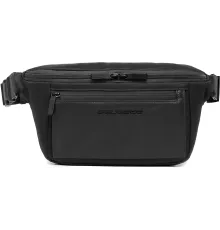Сумка на пояс Piquadro Orion CA2174S136/N черный ткань/натур.кожа