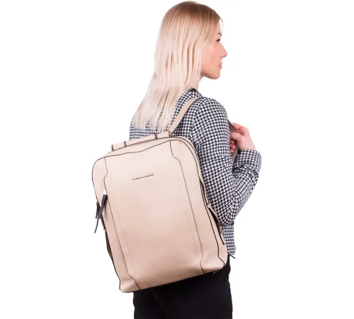 Рюкзак женский Piquadro Circle CA4576W92/BI бежевый кожа