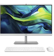 Моноблок Acer Aspire C24-195ES 23.8" Full HD Core Ultra 5 125U (3.6) 8Gb SSD512Gb UHDG CR Eshell GbitEth WiFi BT 180W клавиатура мышь Cam серебристый 1920x1080