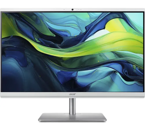 Моноблок Acer Aspire C24-195ES 23.8" Full HD Core Ultra 5 125U (3.6) 8Gb SSD512Gb UHDG CR Eshell GbitEth WiFi BT 180W клавиатура мышь Cam серебристый 1920x1080