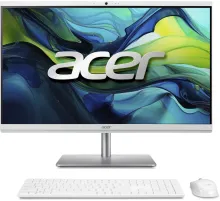 Моноблок Acer Aspire C27-195ES 27" Full HD Core Ultra 5 125U (3.6) 8Gb SSD512Gb Graphics CR Eshell GbitEth WiFi BT 65W клавиатура мышь Cam серебристый 1920x1080