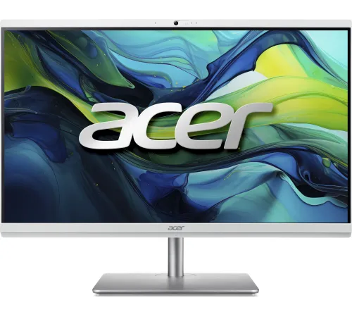Моноблок Acer Aspire C27-195ES 27" Full HD Core Ultra 5 125U (3.6) 8Gb SSD512Gb Graphics CR Eshell GbitEth WiFi BT 65W клавиатура мышь Cam серебристый 1920x1080