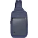 Рюкзак слинг мужской Piquadro Orion CA6625S136/BLU синий ткань/натур.кожа