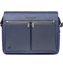 Сумка-мессенджер для ноутбука Piquadro Orion CA6627S136/BLU синий ткань/натур.кожа
