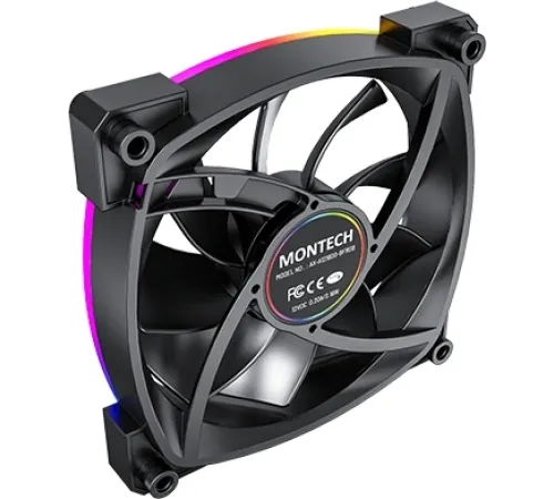 Вентилятор Montech AX120 ARGB 120x120x25mm черный 4-pin 27dB 145gr Ret (AX120 PWM BLACK) Вентилятор Montech AX120 ARGB 120x120x25mm черный 4-pin 27dB 145gr Ret (AX120 PWM BLACK)