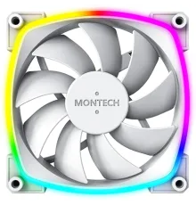 Вентилятор Montech AX120 ARGB 120x120x25mm белый 4-pin 27dB 145gr Ret (AX120 PWM WHITE)