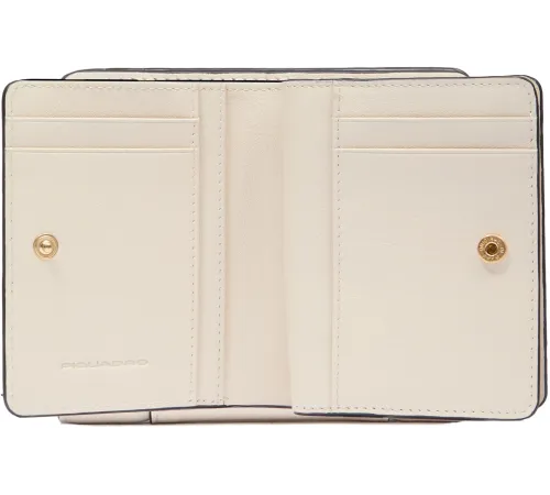 Кошелек женский Piquadro Circle PD6660W92R/BI слоновая кость натур.кожа Кошелек женский Piquadro Circle PD6660W92R/BI слоновая кость натур.кожа