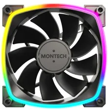 Вентилятор для корпуса Montech RX120 Reverse ARGB 120х120x25 черный 4-pin 27дБ (RX120 PWM BLACK) Ret