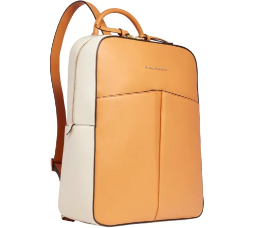 Рюкзак женский Piquadro Ashley CA6455W134/AR охра/бежевый/натур.кожа Рюкзак женский Piquadro Ashley CA6455W134/AR охра/бежевый/натур.кожа