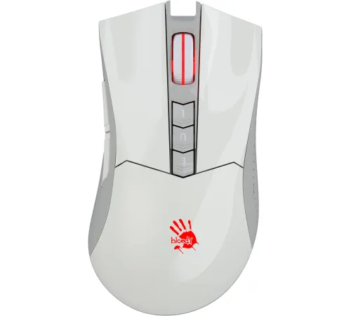 Мышь A4Tech Bloody R90 Plus белый оптическая (5000dpi) беспроводная USB (8but) Мышь A4Tech Bloody R90 Plus белый оптическая (5000dpi) беспроводная USB (8but)
