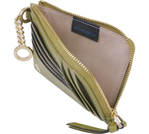 Кошелек женский Piquadro Ashley PP5910W134R/VE оливковый натур.кожа Кошелек женский Piquadro Ashley PP5910W134R/VE оливковый натур.кожа