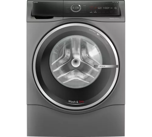 Стиральная машина Bosch Serie 8 WNC254ARSN пан.англ. класс: D загр.фронтальная макс.:10.5кг (с сушкой) серый