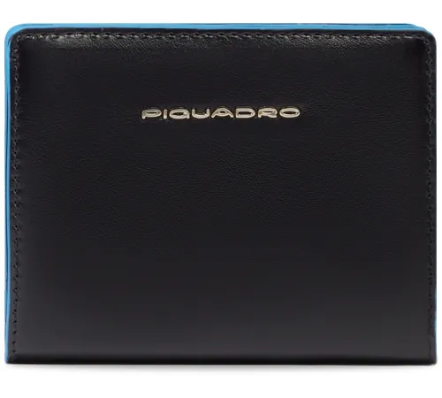 Кошелек женский Piquadro Blue Square PD6660B2R/N черный натур.кожа Кошелек женский Piquadro Blue Square PD6660B2R/N черный натур.кожа
