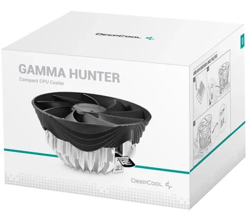 Устройство охлаждения(кулер) Deepcool Gamma Hunter V2 Soc-AM5/AM4/1151/1200/1700 3-pin 21dB Al 95W 252gr Ret (G-U-HUNTER-ARNNNN-G-1) Устройство охлаждения(кулер) Deepcool Gamma Hunter V2 Soc-AM5/AM4/1151/1200/1700 3-pin 21dB Al 95W 252gr Ret (G-U-HUNTER-ARNNNN-G-1)
