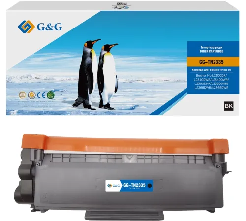 Картридж лазерный G&G GG-TN2335 TN2335 черный (1200стр.) для Brother HL-L2300DR/L2340DWR/L2340DWR/L2360DNR/L2360DNR/L2365DWR/L2365DWR Картридж лазерный G&G GG-TN2335 TN2335 черный (1200стр.) для Brother HL-L2300DR/L2340DWR/L2340DWR/L2360DNR/L2360DNR/L2365DWR/L2365DWR