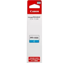 Картридж струйный Canon PFI-050C 5699C001 голубой (70мл) для Canon imagePROGRAF TC-20M