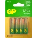 Батарея GP Ultra Alkaline GP 15AUA21-2CRSBC4 AA (4шт) блистер