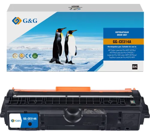 Блок фотобарабана G&G Universal GG-CE314A CE314A цветной цв:14000стр. для CLJ Pro MFP M176n/M177fw/CP1025 /100 color MFP M175nw/TopShot M275 MFP HP