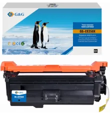 Картридж лазерный G&G GG-CE250X CE250X черный (10500стр.) для HP CLJ CP3525n/CP3525dn/CP3525X/CP3520/CM3530fs MFP/CM3530 MFP
