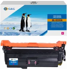Картридж лазерный G&G GG-CE253A CE253A пурпурный (7000стр.) для HP CLJ CP3525n/CP3525dn/CP3525X/CP3520/CM3530fs MFP/CM3530 MFP