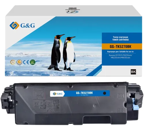 Картридж лазерный G&G GG-TK-5270BK TK5270BK черный (8000стр.) для Kyocera ECOSYS P6230cdn/M6230cidn/M6630cidn Картридж лазерный G&G GG-TK-5270BK TK5270BK черный (8000стр.) для Kyocera ECOSYS P6230cdn/M6230cidn/M6630cidn