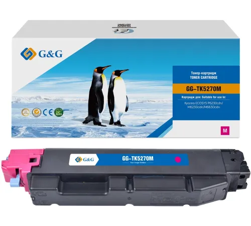Картридж лазерный G&G GG-TK-5270M TK5270M пурпурный (6000стр.) для Kyocera ECOSYS P6230cdn/M6230cidn/M6630cidn Картридж лазерный G&G GG-TK-5270M TK5270M пурпурный (6000стр.) для Kyocera ECOSYS P6230cdn/M6230cidn/M6630cidn