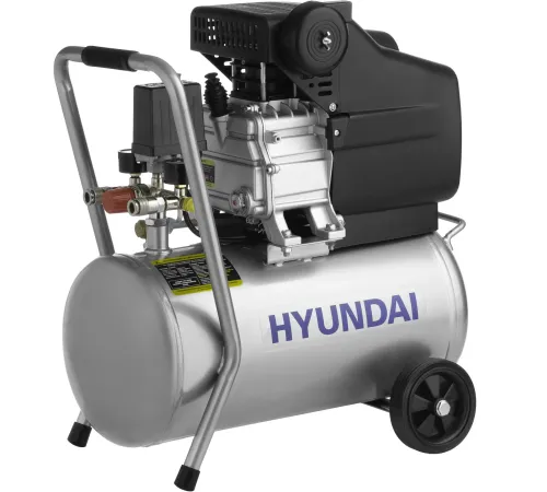 Компрессор поршневой Hyundai HYC 23224LMS масляный 130л/мин 24л 1500Вт серебристый/черный Компрессор поршневой Hyundai HYC 23224LMS масляный 130л/мин 24л 1500Вт серебристый/черный