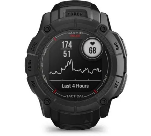 Смарт-часы Garmin Instinct 2X Solar Tactical Edition 50мм 1" MIP корп.черный рем.черный (010-02805-03)