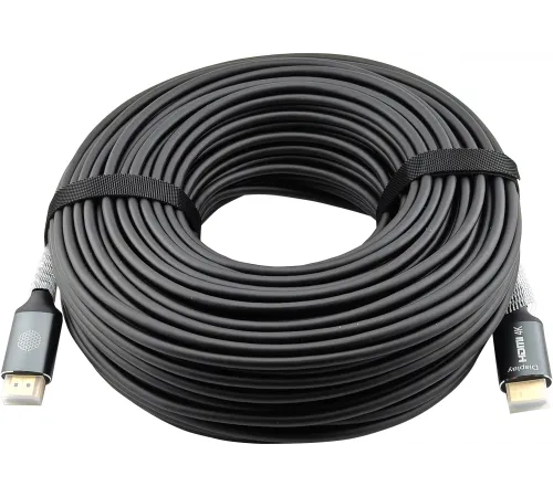 Кабель аудио-видео Cactus CS-HDMI-AOC-2-50 HDMI (m)/HDMI (m) 50м. позолоч.конт. черный Кабель аудио-видео Cactus CS-HDMI-AOC-2-50 HDMI (m)/HDMI (m) 50м. позолоч.конт. черный