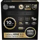 Кабель аудио-видео Cactus CS-HDMI-AOC-2.1-50 HDMI (m)/HDMI (m) 50м. позолоч.конт. черный