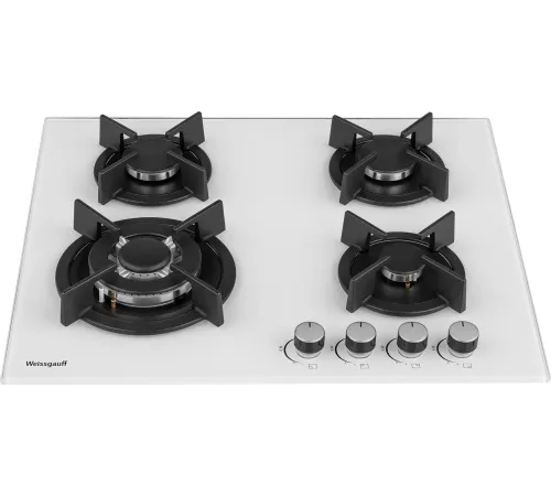 Газовая варочная поверхность Weissgauff HGG 640 WG Nano белый Газовая варочная поверхность Weissgauff HGG 640 WG Nano белый