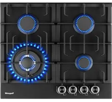 Газовая варочная поверхность Weissgauff HGG 641 BV Nano черный