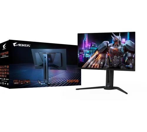 Монитор Gigabyte 27" Aorus FO27Q2 черный OLED LED 16:9 HDMI M/M матовая HAS Piv 250cd 178гр/178гр 2560x1440 240Hz DP 2K USB 6.8кг