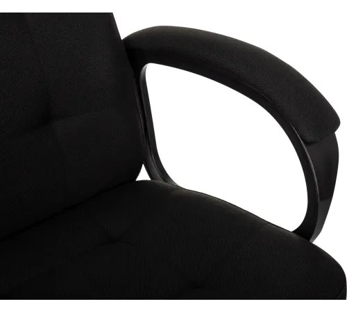 Кресло руководителя Бюрократ CH 002 Fabric черный 3C11 крестов. пластик
