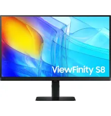 Монитор Samsung 27" S27D800EAIXCI черный IPS LED 5ms 16:9 HDMI M/M матовая HAS Piv 1000:1 350cd 178гр/178гр 3840x2160 60Hz DP 4K USB 6.1кг
