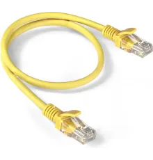 Патч-корд ExeGate EX286376RUS UTP-RJ45-RJ45-5e-0,5M-LSZH-YL, UTP, cat.5e, LSZH, 0.5м, желтый