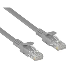 Патч-корд Exegate UTP-RJ45-RJ45-5e-CU-0,3M-GY, UTP, cat.5e, 0.3м, медь, серый
