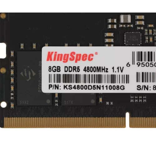 Память DDR5 8GB 4800MHz Kingspec KS4800D5N11008G RTL PC5-38400 CL40 DIMM 288-pin 1.1В single rank Ret