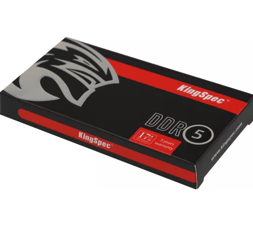 Память DDR5 8GB 4800MHz Kingspec KS4800D5N11008G RTL PC5-38400 CL40 DIMM 288-pin 1.1В single rank Ret