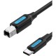 Кабель Vention USB 2.0 Type C M/BM - 1 м. Кабель Vention USB 2.0 CM/BM - 1 м (CQUBF)