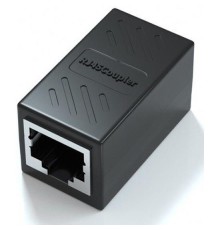VCOM CT251S Модуль RJ-45 (F) <->RJ-45(F) ,FTP, проходной, ABS пластик, черный, кат. 5e